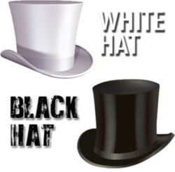 белые шапки, черные шапки