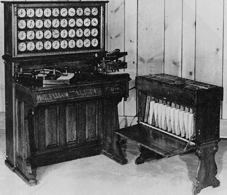первая счётная машина Германа Холлерита 