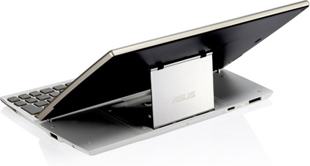 планшет Asus Eee Pad Slider SL101 на подставке