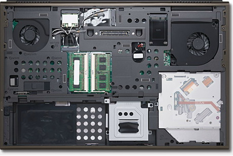ноутбук Dell Precision M6600 легко модернизируется