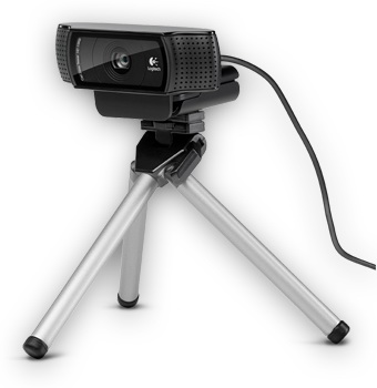 Logitech HD Pro Webcam C920 на штативе