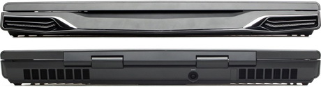 Dell Alienware M17x R4 – вид спереди и сзади