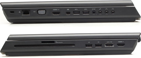 Dell Alienware M17x R4 – вид слева и справа