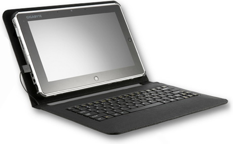 Gigabyte S1082 с внешней клавиатурой