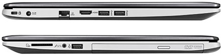 Asus VivoBook V551LB-DB71T – вид сбоку