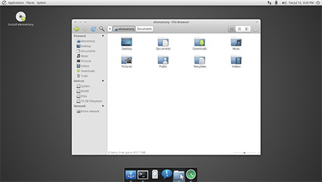 дистрибутив Elementary OS с оболочкой Pantheon