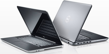 ноутбук Dell XPS 15z вид сбоку