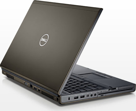 обратная сторона ноутбука Dell Precision M4600
