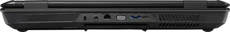 порты на задней стороне ноутбука MSI GT780DX