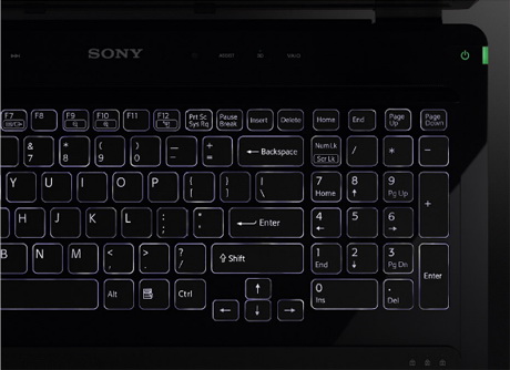 Sony VAIO F Series подсветка клавиатуры