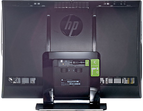 HP TouchSmart 9300 Elite – обратная сторона