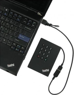 ThinkPad USB 3.0 Secure Hard Drive – подключение через USB 2.0