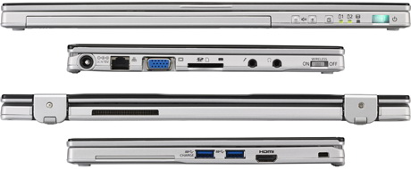 Panasonic Toughbook CF-AX2 – боковые стороны