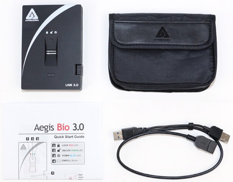 комплектация Apricorn Aegis Bio - USB 3.0