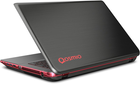 Toshiba Qosmio X75-A7298 вид на крышку