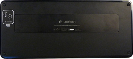 Logitech K810 – вид снизу
