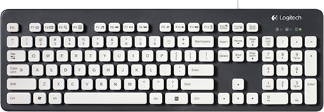 Logitech Washable Keyboard K310 – вид сверху