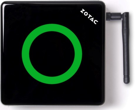 логотип производителя на крышке ZOTAC ZBOX nano AQ01